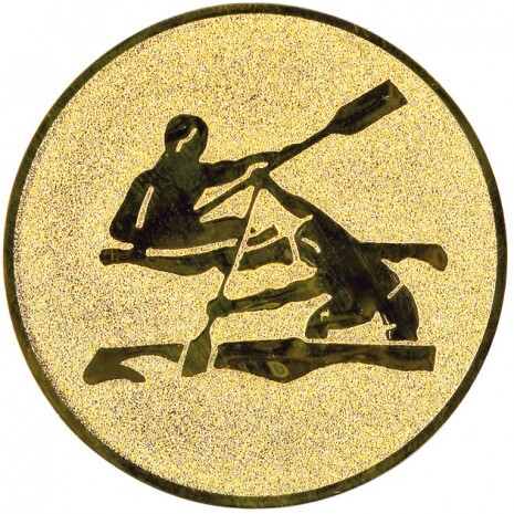 Kanoe na kajaku emblém zlatá 25 mm