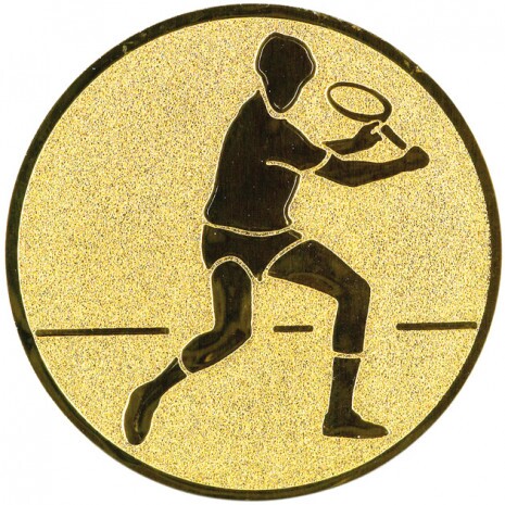 Tenis (muži) emblém zlatá 25 mm