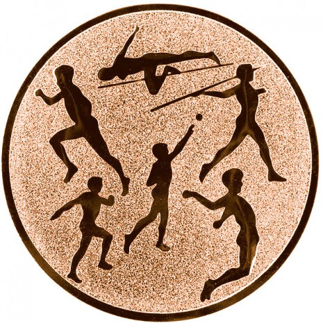 Atletika emblém bronzová 50 mm