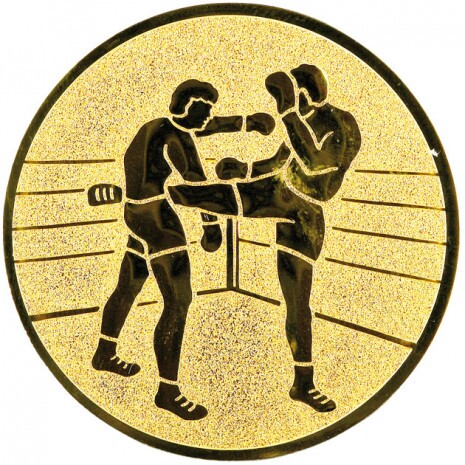 Kickbox emblém zlatá 50 mm