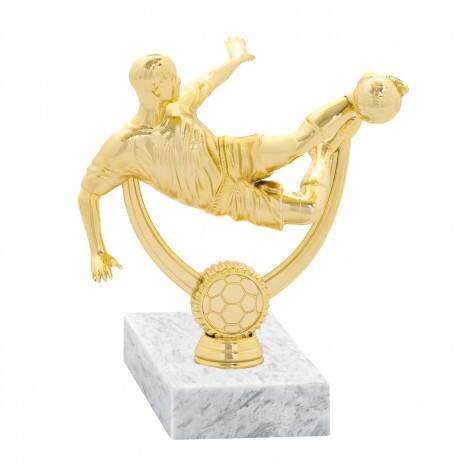 Futbalista) zlatá figúrka so základňou