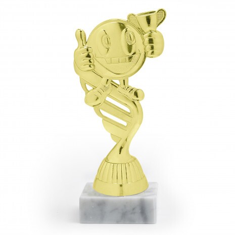 Vtipný všeobecný zlatá figúrka so základňou