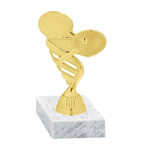 Stolný tenis zlatá figúrka so základňou