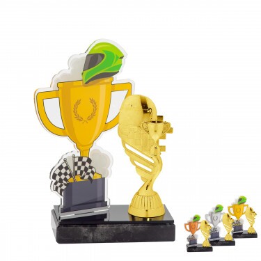 Pohár pre Motorsport akrylová cena s figúrkou