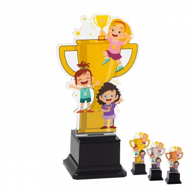 Všeobecná dievčaťa kids akrylová trofej