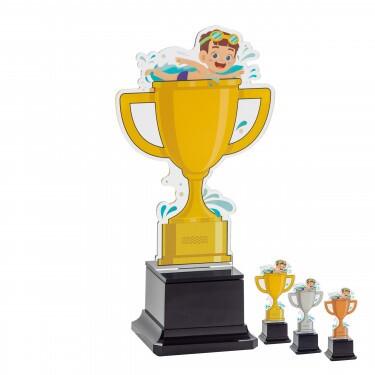 Plavec chlapec kids akrylová trofej