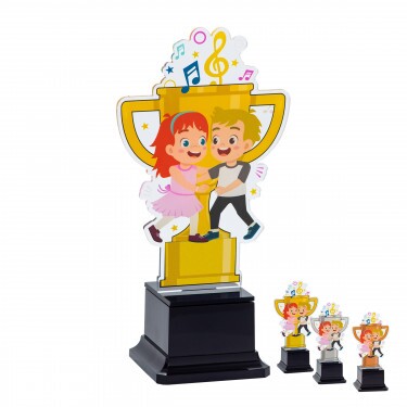 Tanečný pár kids akrylová trofej