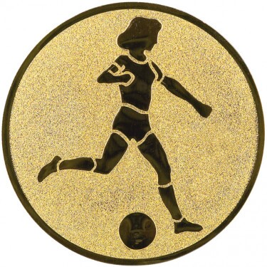 Futbal (ženy) emblém zlatá 25 mm