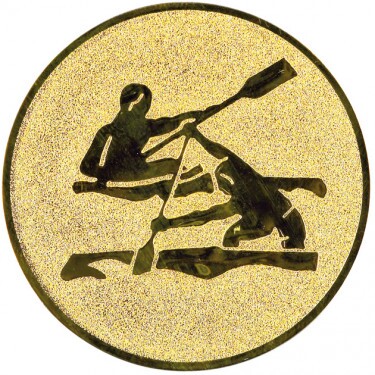Kanoe na kajaku emblém zlatá 25 mm