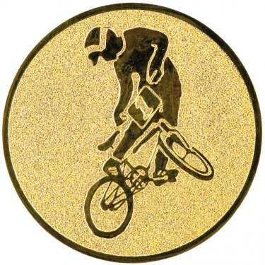 Cyklistika (BMX) emblém zlatá 25 mm