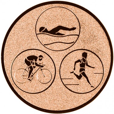 Triatlon emblém bronzová 25 mm