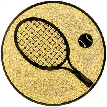 Tenis emblém zlatá 50 mm