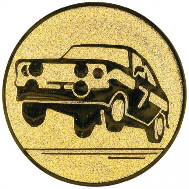 Rally emblém zlatá 25 mm