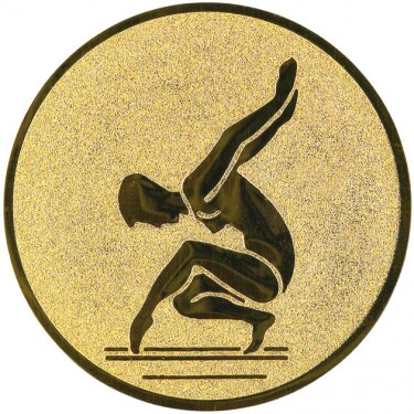 Gymnastika (ženy) emblém zlatá 50 mm