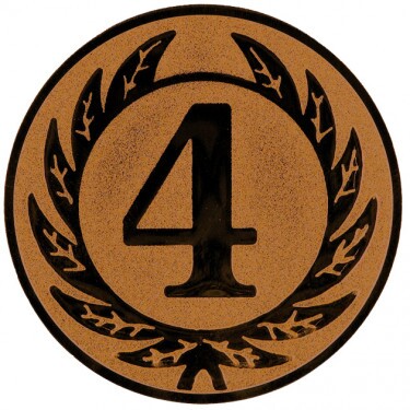 4. miesto emblém bronzová 50 mm