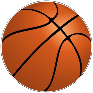 Emblém basketbal 25 mm
