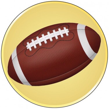 Emblém americký futbal 25 mm