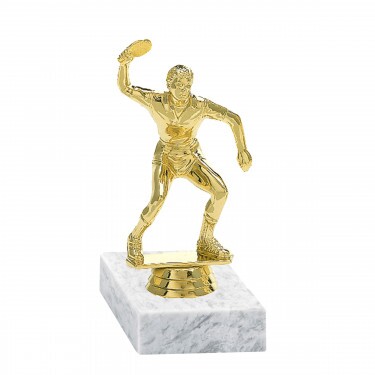 Stolný tenista zlatá figúrka so základňou