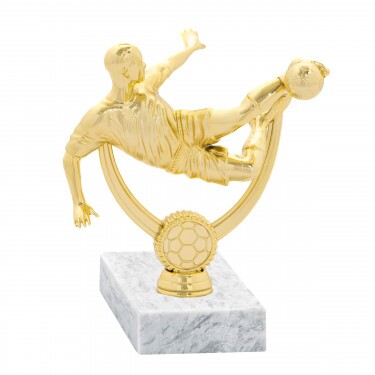 Futbalista) zlatá figúrka so základňou