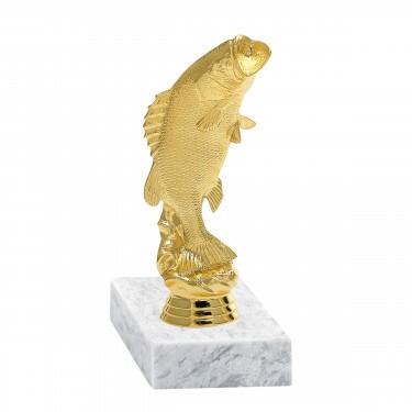 ryba (veľká) zlatá figúrka so základňou