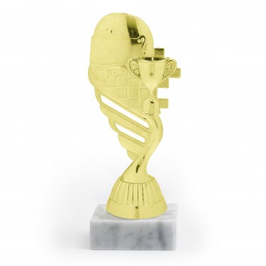 Auto téma zlatá figúrka so základňou