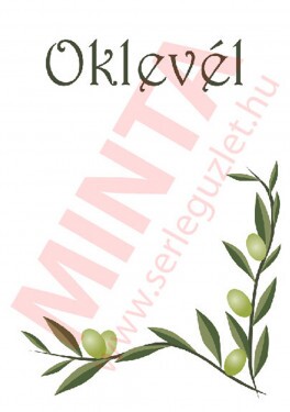 Diplom s olivovou ratolesťou A4