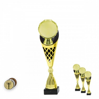 Držiak na kotúč na čierno-zlatej trofeji