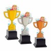 Plavkyňa dievča kids akrylová trofej
