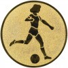 Futbal (ženy) emblém zlatá 25 mm