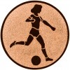 Futbal (ženy) emblém zlatá 25 mm
