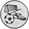 Futbal (topánky, lopta) emblém zlatá 25 mm