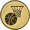 Basketbal emblém zlatá 25 mm