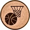 Basketbal emblém zlatá 25 mm