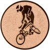 Cyklistika (BMX) emblém zlatá 25 mm