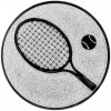 Tenis emblém strieborná 25 mm