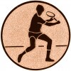 Tenis (muži) emblém zlatá 25 mm