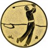 Golf emblém bronzová 25 mm