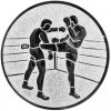 Kickbox emblém zlatá 50 mm
