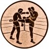 Kickbox emblém zlatá 50 mm