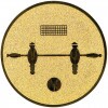 Futbal emblém zlatá 25 mm