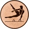 Gymnastika (muži) emblém zlatá 50 mm