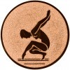 Gymnastika (ženy) emblém zlatá 50 mm