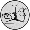Rytmická gymnastika emblém strieborná 25 mm