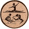 Gymnastika (viacboj žien) emblém bronzová 50 mm