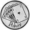 Poker emblém zlatá 25 mm