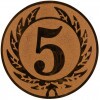 5. miesto emblém bronzová 50 mm