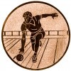 Bowling (muži) emblém zlatá 25 mm