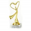 tanec (moderný) zlatá figúrka so základňou