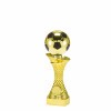 Futbalová lopta na zlatom stĺpovom stojane A